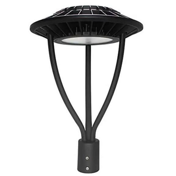 2PT-20-30-40-60W-XXK-U 3W CCT Tunable Compatible Philip Chip UL Driver 5000K Post Top Light with Photocell, Black
