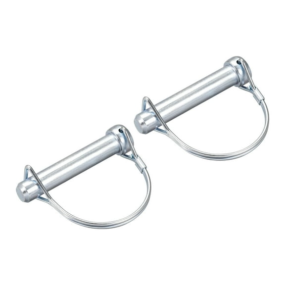 2Pack 1/2" Dia Trailer Coupler Pin, 2-3/4" Long Coupler Pin Shaft Locking Pin, Round Pto Pin