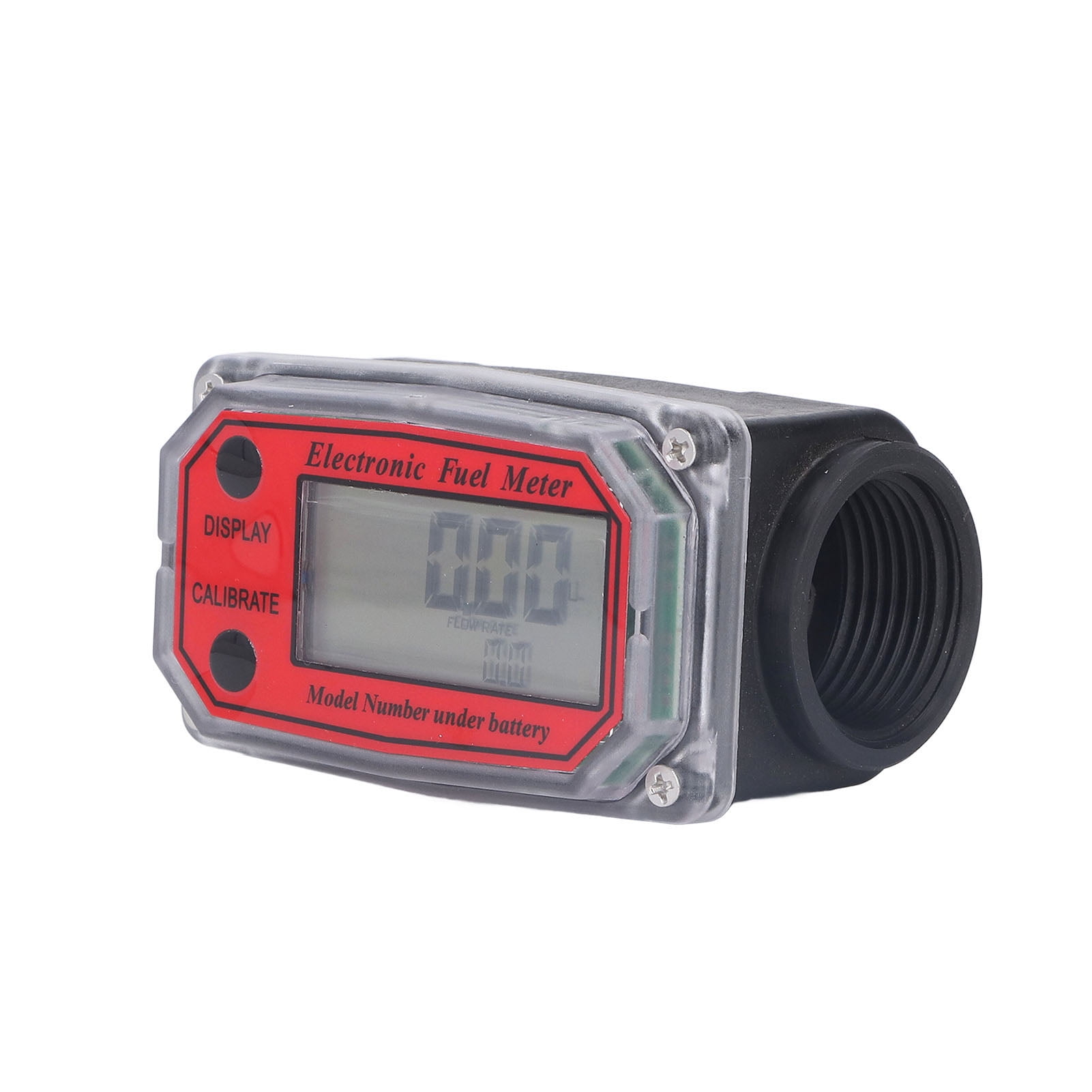 (2Pack) 1.3in Electronic Turbine Fuel Flow Meter Digital Display Gear ...