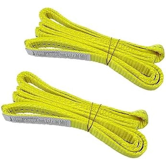 2Pack 1" x 6' Polyester Lifting Slings, Twist Eye Web Slings, Lifting Strap for Hoist, Heavy Duty Rigging Straps, 1600 lbs Vertical Rigging Moving Towing Hoisting Work Gear$$Tools & Hardware Other