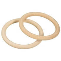2Pack 100mm(4") Natural Wood Rings, 10mm Smooth Unfinished Wooden Circles