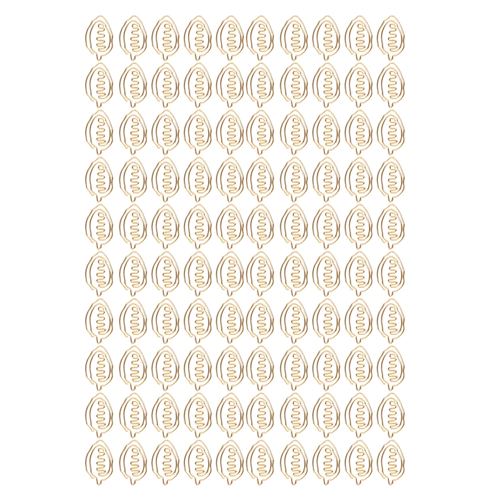 (2Pack) 100pcs Special Shape Paper Clips Creatively Cute Plated Metal