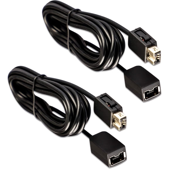 2Pack 10Ft NES Classic Controller Extension Cable, SNES Extension Power Cord for Super Nintendo SNES Classic Edition Controller (2017) / Mini NES Classic Edition (2016)/ Wii/Wii U Controller