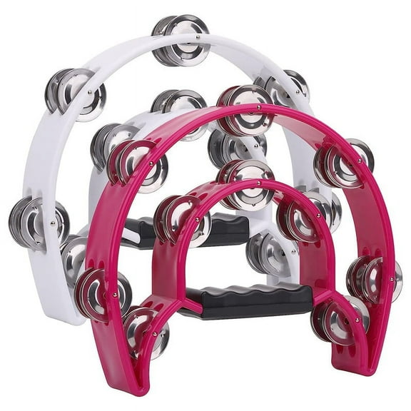 2Pack 10Inch Double Row Tambourine for Adult