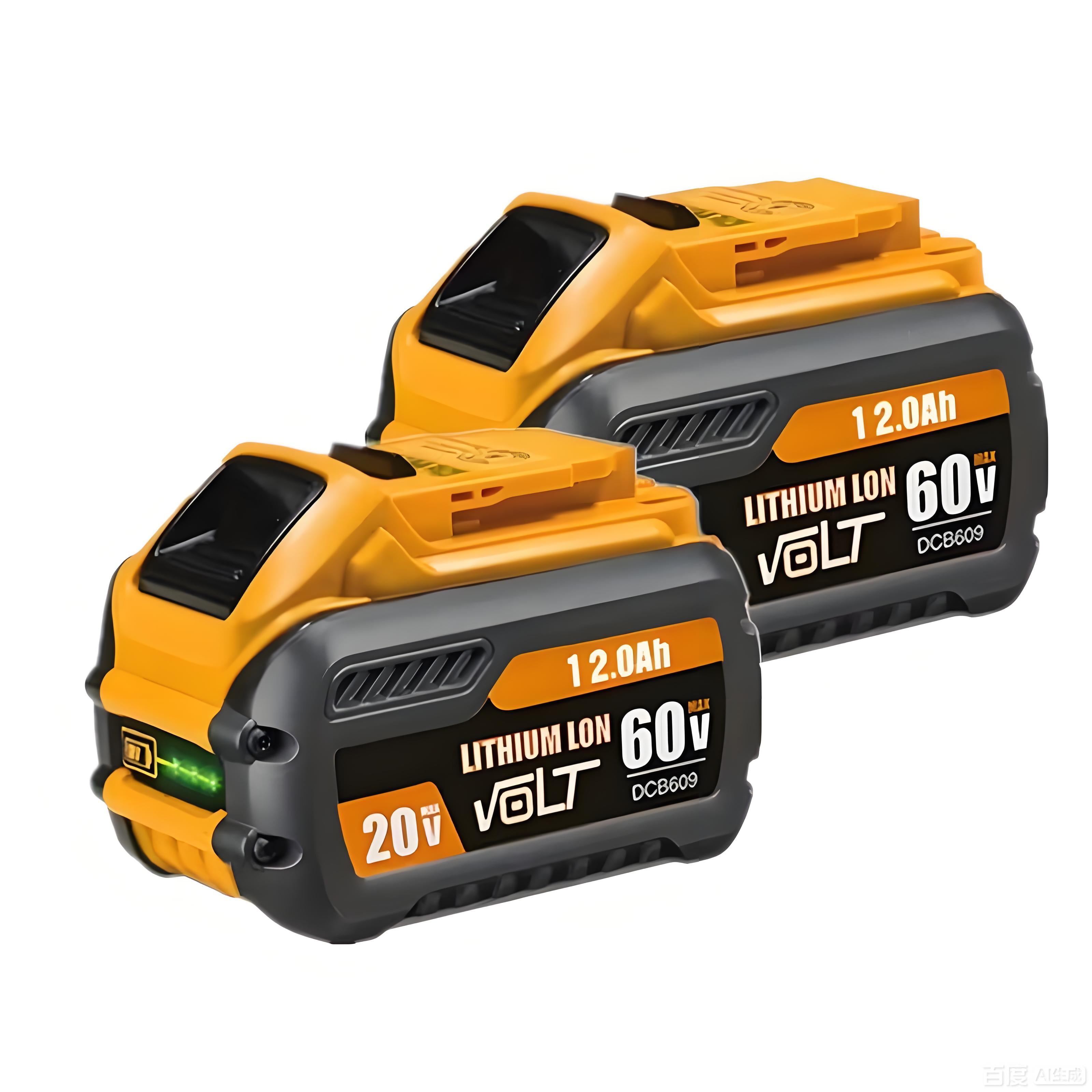 2Pack 12.0Ah Replacement Battery for De Walt 20V/60V MAX Flex-Volt DCB609 612 606-2 609-2 Cordless Power Tools Heavy Duty Impact Lithium Ion