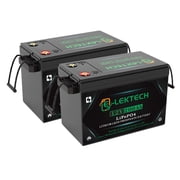 2Pack 12V 200Ah LiFePO4 Lithium Battery, 8000+ Deep Cycles, Built-in 150A BMS, Max. 1920W Power Output, Perfect for Trolling Motor, RV, Golf Cart, Solar Power System, Home Backup