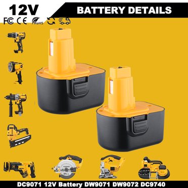 12V NiMH Replacement Battery For DEWALT DC9071 – Fits DW9071, DW9072, DC9740 – 3.6Ah