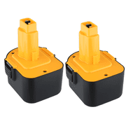 2Pack 12V 4.8Ah Ni-Mh Battery Replace for Deiwalt DW9071 DW9072 DC9071 DE9037 DE9071 DE9072 Compitable with Dewelt 12 Volt Cordless Power Tools