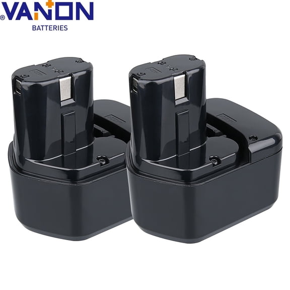 2Pack 12V 4800mAh Ni-MH Replacement Battery Compatible with Hitachi EB1212S EB1214L EB1214S EB1220BL EB1220HS