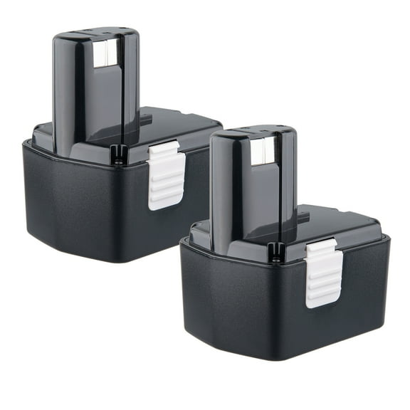 2Pack 14.4V 4800mAh Ni-MH Replacement Battery Compatible with HITACHI EB14B EB1412S EB1414 EB1414S DS14DVF3