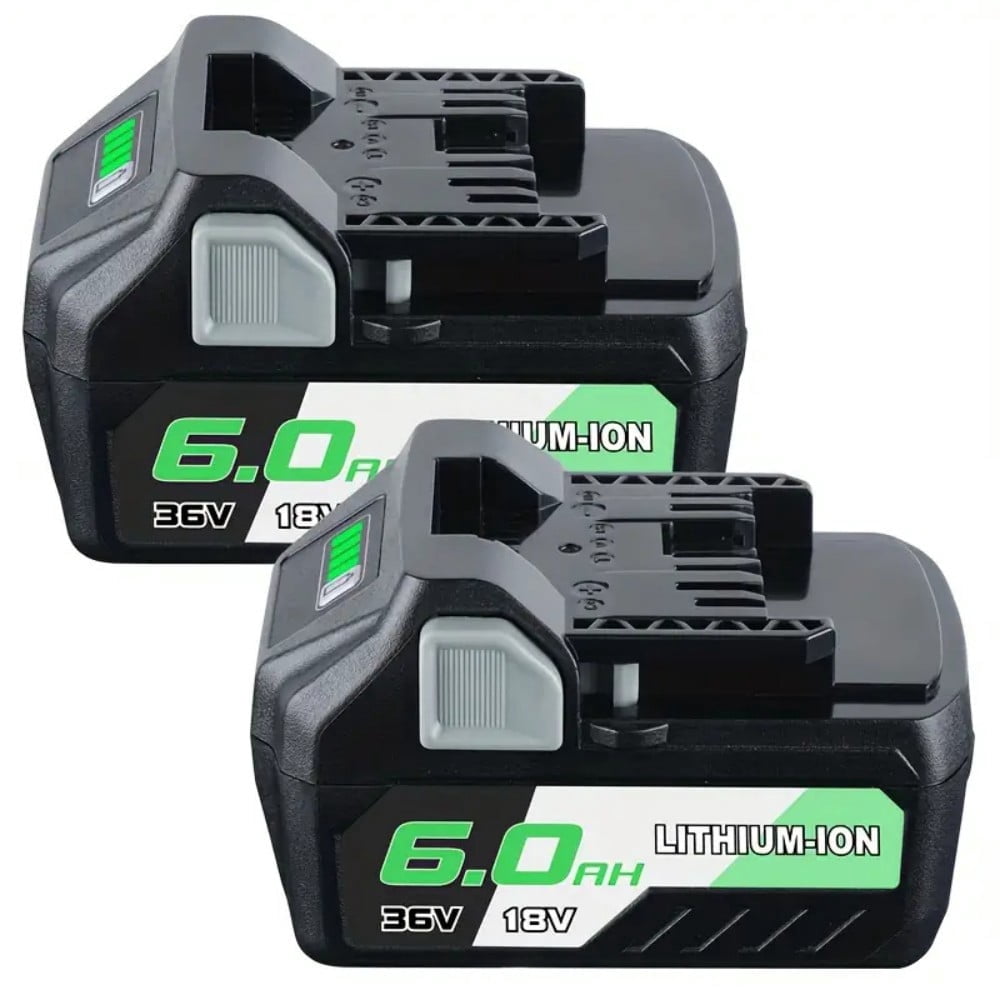 2Pack 18V/36V 6.0Ah Lithium Ion Replacement for Metabo Battery Compatible with Metabo 371751M 372121M BSL36A18 BSL36B18 Cordless Power Tools