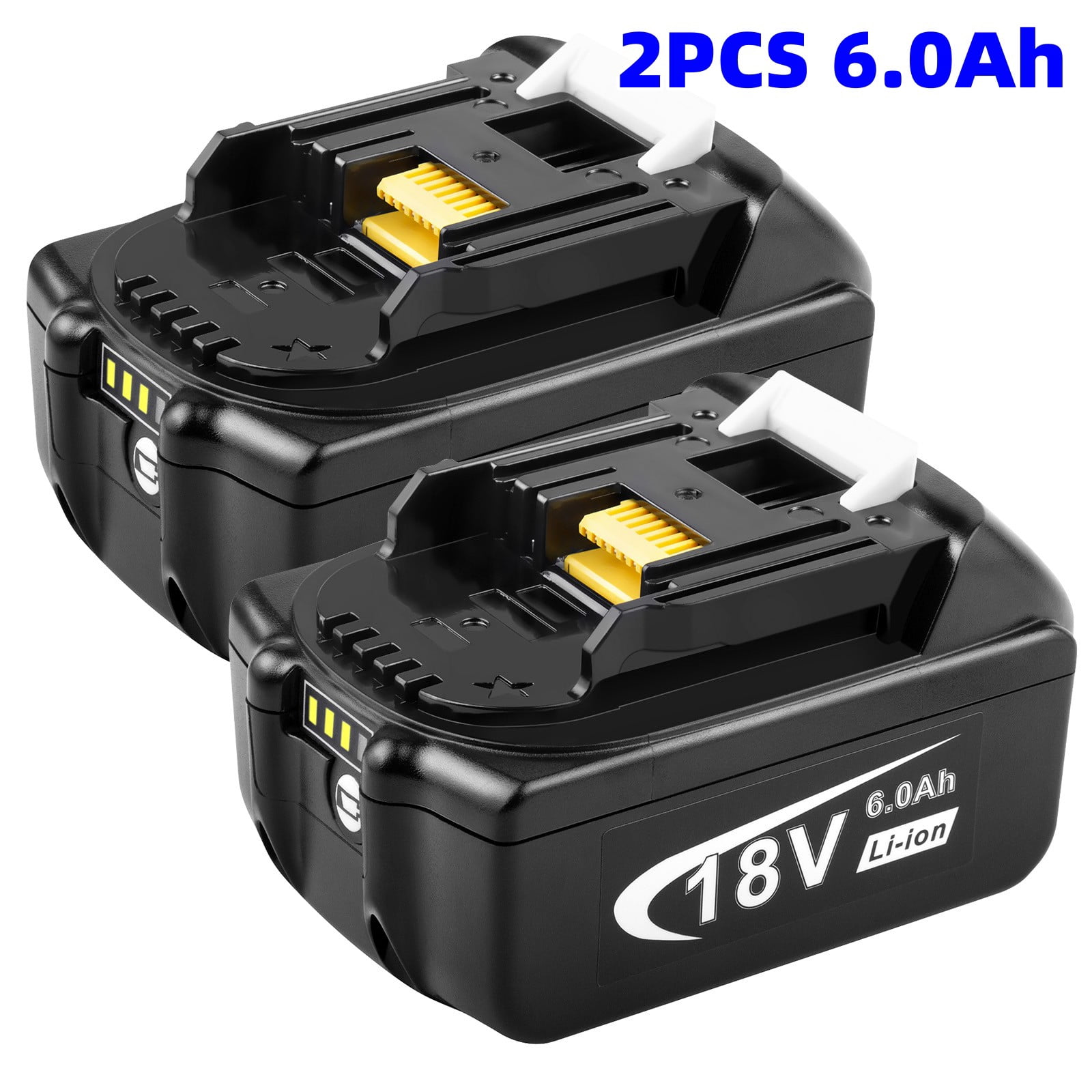 18V 6.0Ah Replacement Battery For Makita BL1830/1850/1840/1860 Series Power Tools (1 Pack)