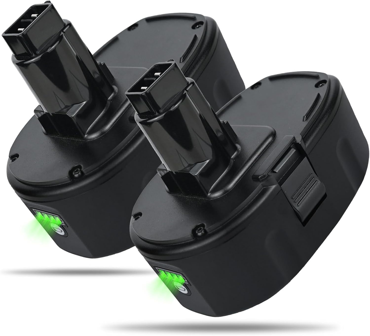 DeWalt 18V Replacement Batteries 2-Pack 18V 6000mAh Replacement Batteries  For DeWalt DC9096 XRP Tools - High Capacity Li-ion Battery Pack Dewalt  Battery Replacement