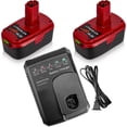 thumbnail image 1 of 2Pack 19.2V 6.0Ah Lithium Replacement Battery and Charger for Craftsman 19.2V Battery C3 130279005 1323903 130211004 11045 315.115410 315.11485  Drill Driver, 1 of 10