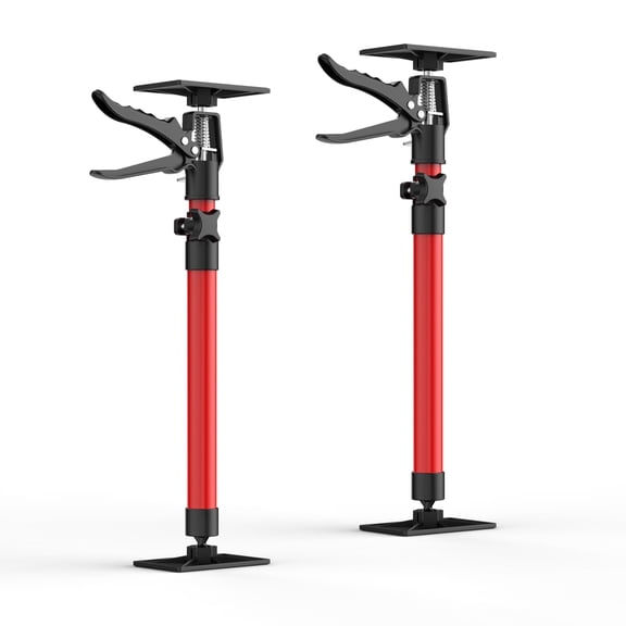 2Pack 19.68''-45.27'' Adjustable Telescopic Support Rods Tools, Home Improvement Tool, Supports Up to 154 LBS, Non-Slip Design for Cabinets, Drywall, Stairs & Patios.