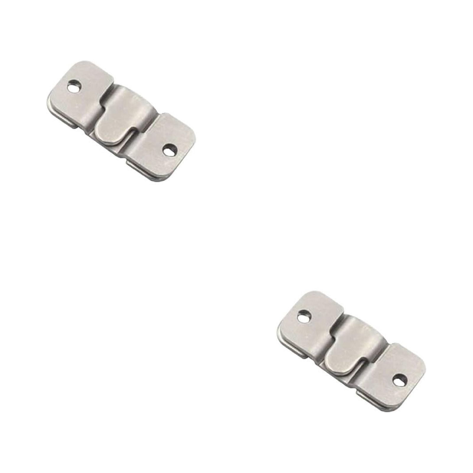 16-Pack Stainless Steel Interlocking Hanging Buckles – Flush Mount Z-Clip Brackets For Picture Frames, Art & Shelves