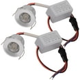 2Pack 1W Mini Spotlights Recessed Ceiling Showcase Display Under
