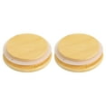 thumbnail image 1 of 2Pack 2.69 Inch, Bamboo Lids with Silicone Sealing Rings, Wooden Mason Jar Lids, 1 of 6