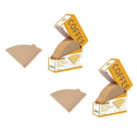2Pack 200 Count Coffee Filters Coffee Filter Papers Suitable Unbleached Coffee Filters Disposable Paper Filter For Pour Over Coffee Filter And Coffee Maker Pond Filters Home Decor