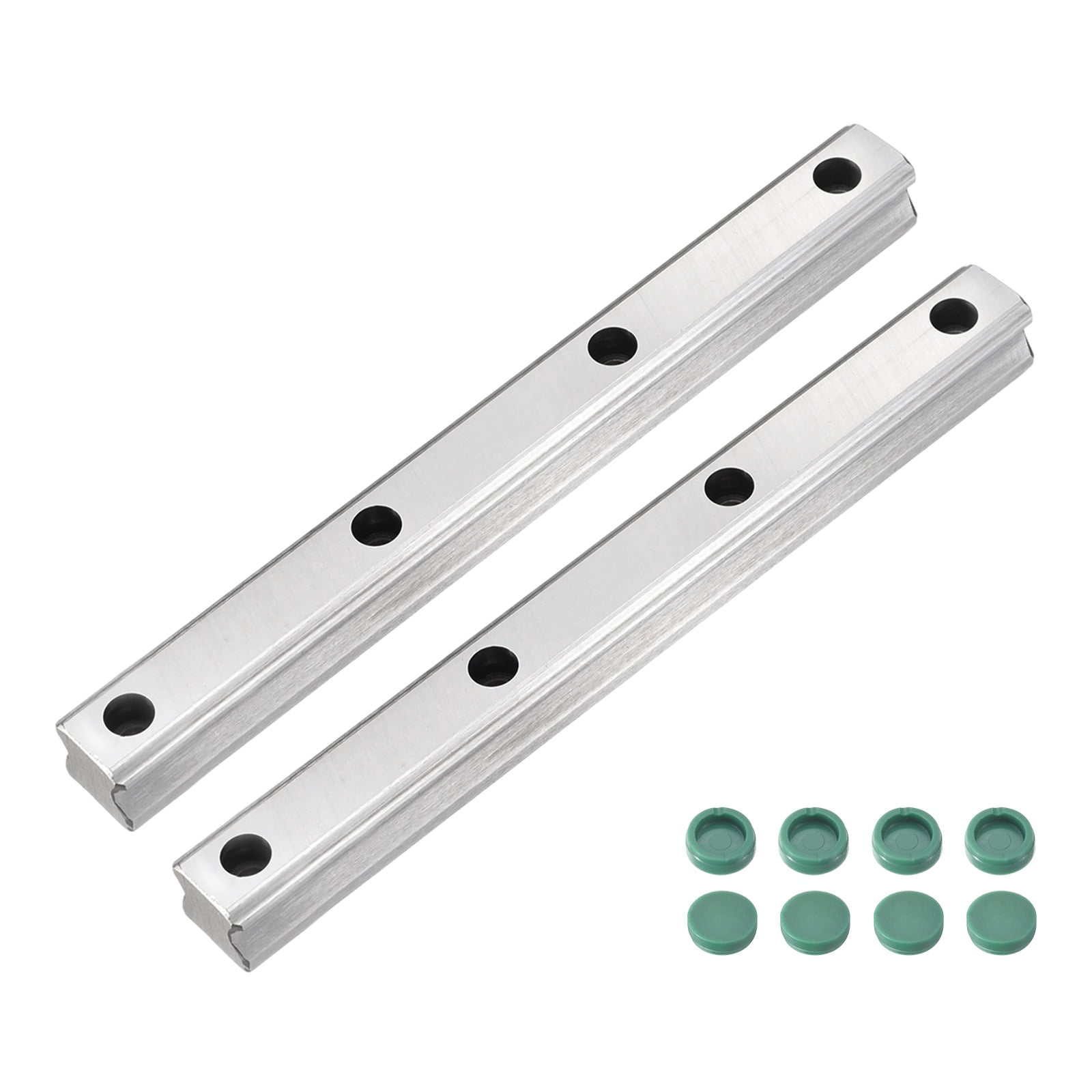 2Pack 200mm HGR20 Linear Guide Rail, Bearing Steel Linear Motion ...