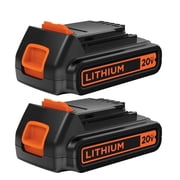 2Pack 20V 3.8Ah Replacement for Black and Decker 20V Lithium Battery Max LB20 LBX20 LBXR20-OPE