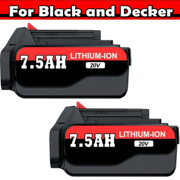2Pack 20V 7.5AH For Black Decker 20V Battery Max Lithium Battery LBXR20 LBXR20