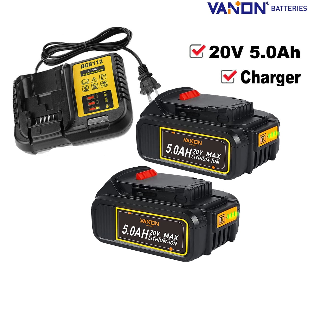 Vanon 20v dewalt battery sale