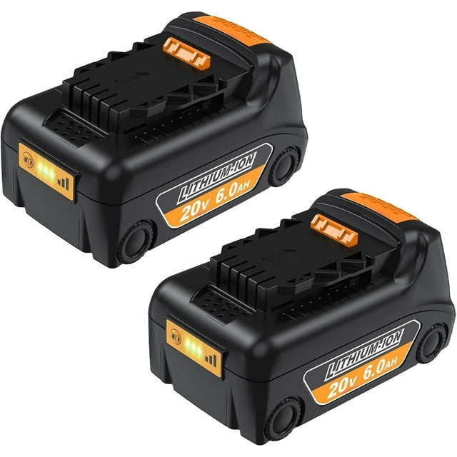 20v Max Battery Replacement for Dewalt 6.0Ah Battery 2Packs