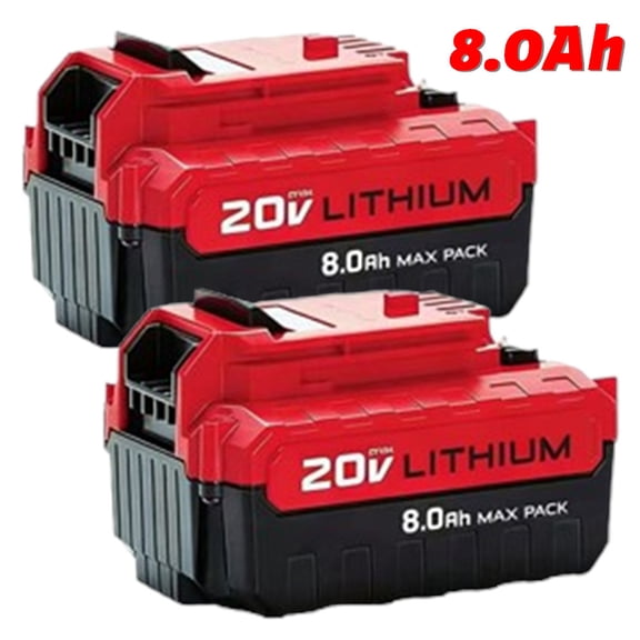 2Pack 20Volt 8.0Ah Compatible With Porter Cable 20V Max Lithium-ion Battery Pcc685l Pcc680l
