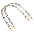 thumbnail image 1 of 2Pack 24 Inch Acrylic Purse Chain Handle Purse with Buckles (White + Gold), 1 of 6