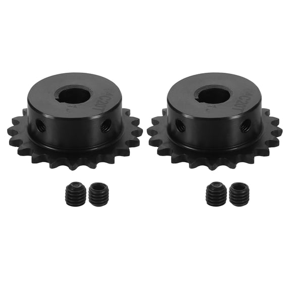 2Pack #25 Chain Roller Sprocket 10mm Bore 1/4" Pitch 20 Tooth Keyway 4 x 1.8mm