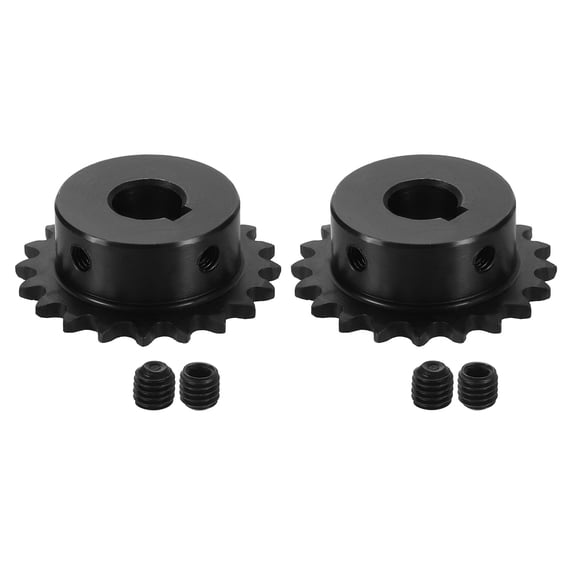 2Pack #25 Chain Roller Sprocket 12mm Bore 1/4" Pitch 20 Tooth Keyway 5 x 2.3mm