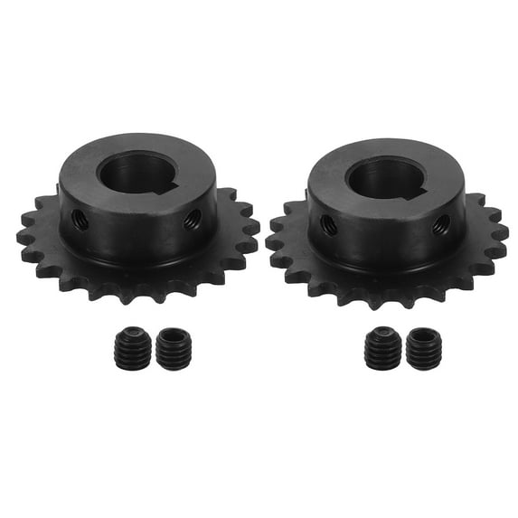 2Pack #25 Chain Roller Sprocket 14mm Bore 1/4" Pitch 22 Tooth Keyway 5 x 2.3mm