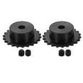thumbnail image 1 of 2Pack #25 Chain Roller Sprocket 8mm Bore 1/4" Pitch 22 Tooth with Set Screws, 1 of 6