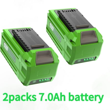 2Pack 29472 7000mAh 40V Lithium Battery Replacement for GreenWorks 40V 29472 29462 2901319 24282 24252 21332 25322 20672 2101602 20312 24322 21362 26272 Batteries for Cordless Power Tools
