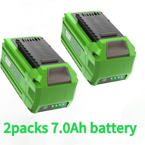 2Pack 29472 7000mAh 40V Lithium Battery Replacement for GreenWorks 40V 29472 29462 2901319 24282 24252 21332 25322 20672 2101602 20312 24322 21362 26272 Batteries for Cordless Power Tools