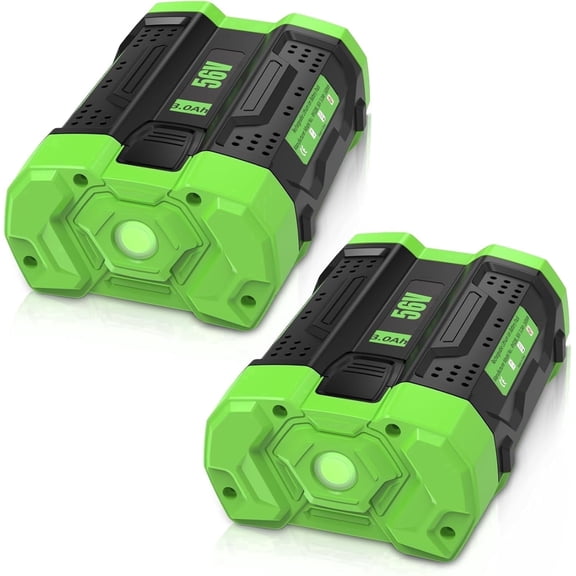 2Pack 3.0Ah Replacement Battery for EGO 56V Battery BA2800T BA4200 BA1400 56-Volt Compatible with EGO 56 Volt CS1604 CS1804 CS1403 HT2400 LB6504 LB5804 LB6500 LB4800 PH1400 Power Tools