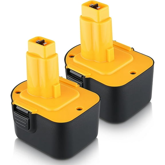 2Pack 3.6Ah 12V Replacement for DeWalt 12V Battery Ni-Mh DC9071 DW9071 DW9072 DE9037 DE9071 DE9072 DE9074 DE9075 Compatible with DeWalt 12Volt Tools