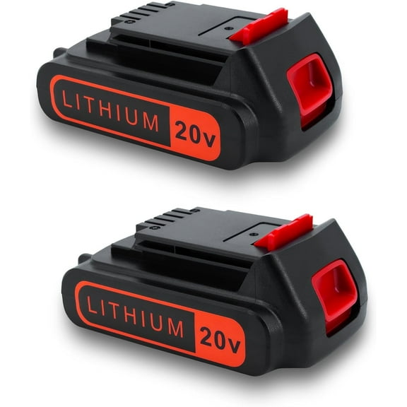 2Pack 3.6Ah 20V Max Lithium Ion Battery Compatible with Black and Decker LBXR20 LB20 LBX20 LBX4020