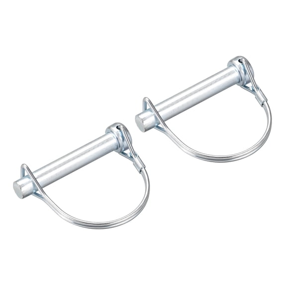 2Pack 3/8" Dia Trailer Coupler Pin, 2" Long Coupler Pin Shaft Locking Pin, Round Pto Pin