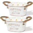 thumbnail image 1 of Giphtpoeet Citronella Candle for Outside Summer Candle Burning Time  for 150h  2 Pack 3 Wick 12oz Each, 1 of 9