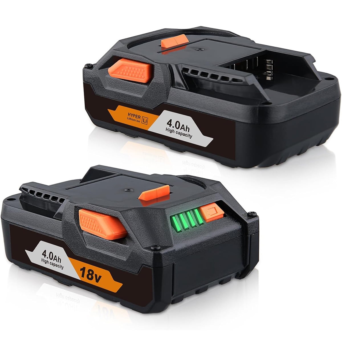 2Pack 4000mAh 18V R840085 R840087 Battery for Ridgid 18V Lithium Battery R840083 R840084 R840085 R840086