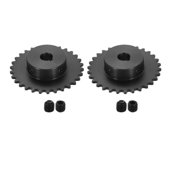 2Pack #35 Chain Roller Sprocket 5/8" Bore 3/8" Pitch 30 Tooth with Set Screws