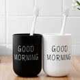 thumbnail image 1 of 2Pack 350ml Plastic Cups Unbreakable Reusable Tumbler, Travel Coffee Tea Water Mug Outdoor Travel Drinkware for Kids Bathroom Drinking Glass, Eco Friendly Biodegradable Dishwasher Safe, 1 of 4