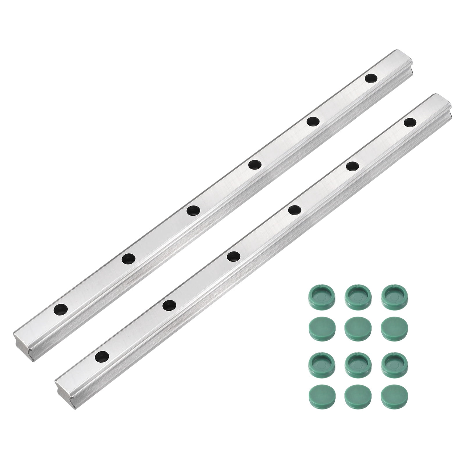 2Pack 350mm HGR20 Linear Guide Rail, Bearing Steel Linear Motion ...