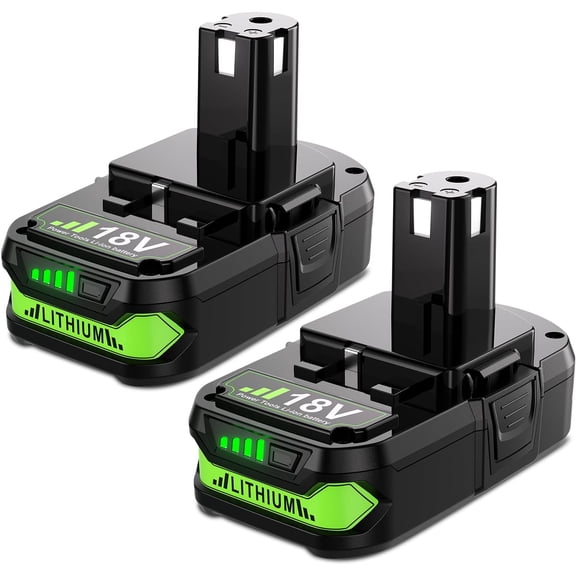 2Pack 4.0Ah Replacement for Ryobi 18V Battery Lithium Compatible with Ryobi 18 Volt Battery Plus P102 P103 P104 P105 P106 P108 P107 P109 P190 PBP002 PBP003 PBP004 PBP005 Cordless Power Tools