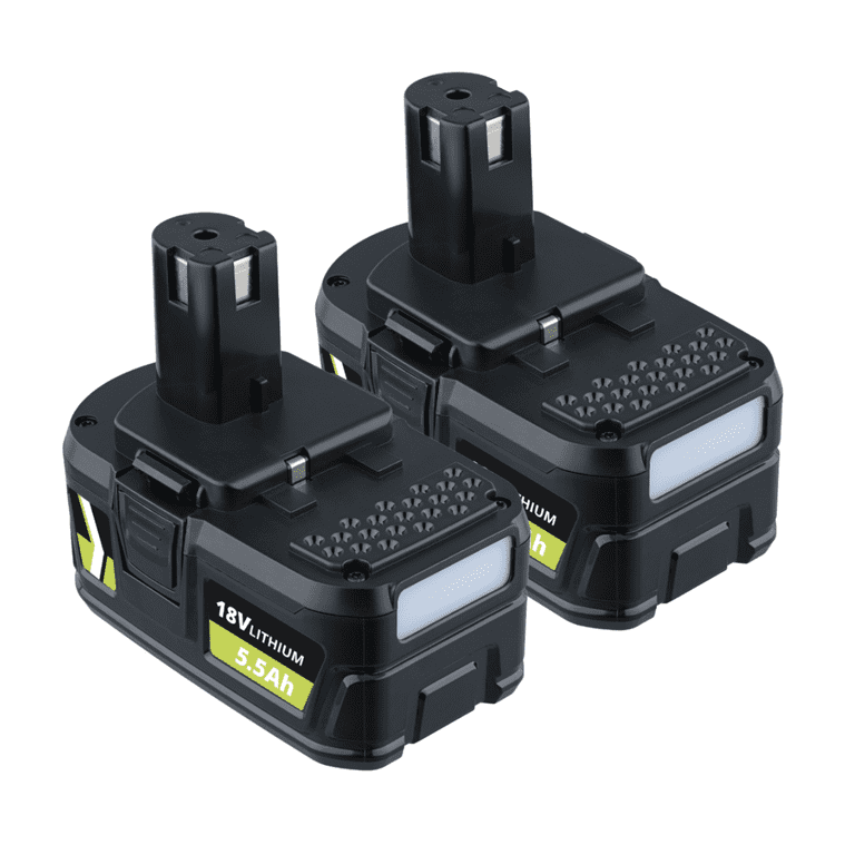 2Pack 5.5Ah for Ryobi One P100 18 Volt Battery P100 13022 ABP1801 BPP1820