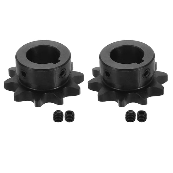 2Pack #40 Chain Roller Sprocket 3/4" Bore 1/2" Pitch 10 Tooth with Set Screws
