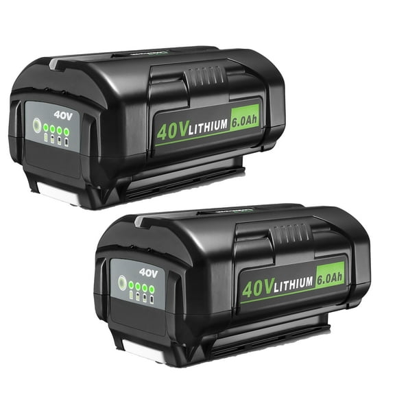 2Pack 40V 6.0Ah Battery For Ryobi 40 Volt Lithium OP4050 OP40602 OP40261 OP4060 OP4030