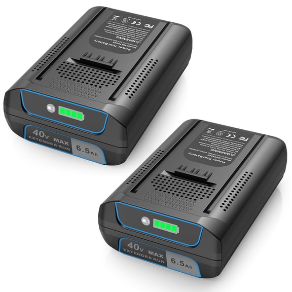2Pack 40V 6.5Ah Battery Replacement for Kobalt 40V Battery Compatible with Kobalt 40 Volt Max Cordless Power Tools Battery KB440-06 KB540-06 KB640-03